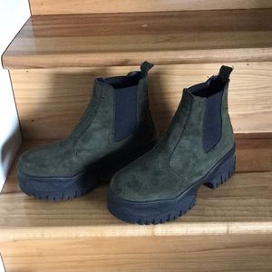 ASOS Alvera chunky suede Chelsea boots size EU 36 US 5